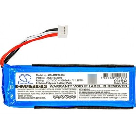 Bateria Para Parlante JBL Flip 3 3000mAh CS-JMF300SL