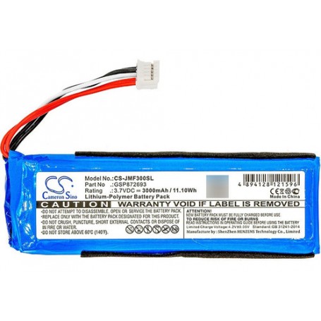 Bateria Para Parlante JBL Flip 3 3000mAh CS-JMF300SL Bateria Para Parlante JBL Flip 3 3000mAh CS-JMF300SL