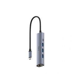 Hub Usb-c 5 En 1 Cudy 3 Puertos Usb 1 Puerto Usb C 1 Puerto Rj45 Ethernet Gigabit UH605