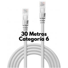 Cable De Red Utp Patchcord Categoria 6 Cat 6e 30mts