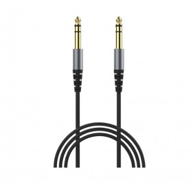 Cable De Audio 6.35mm Macho A Macho 1.5mt XC-S5015