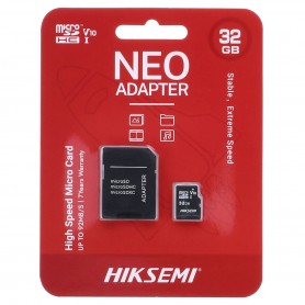 Tarjeta De Memoria Micro SD Hiksemi Neo Adapter 32GB Clase 10 MicroSDXC V30