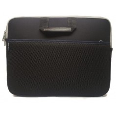 BOLSO FUNDA CON MANIJA NOTEBOOK 14"/15" BOLSILLO NEGRO Y BLANCO SIGNO TECH