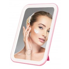 Espejo Luz Led Recargable Tactil Portatil 3 Intensidades Seisa HX1506 17X12