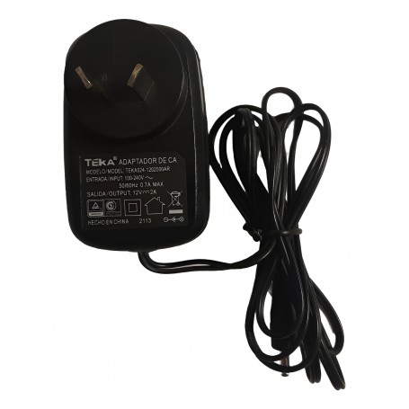 Cargador Notebook Gobierno Teka Original 12v 2a 3.5mm x 1.35mm