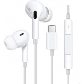 Auricular In-Ear Con Cable Con Conexion USB-C Tipo C Type-C iP16S Android iPhone