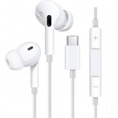 Auricular In-Ear Con Cable Con Conexion USB-C Tipo C Type-C iP16S Android iPhone