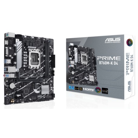 Mother Asus Prime B760M-K D4 Intel LGA 1700 Aura Sync