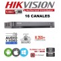 DVR Hikvision DS-7216-HGHI-M1 O K1-S Con Audio Integrado En Todos Los 16 Canales