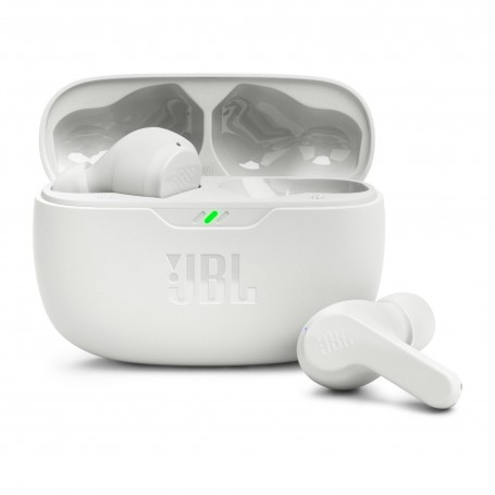 Auricular Inalambrico In Ear Bluetooth JBL Wave Beam 2 Cancelacion De Sonido IP54 Blanco