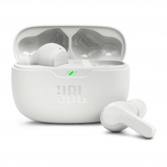 Auricular Inalambrico In Ear Bluetooth JBL Wave Beam 2 Cancelacion De Sonido IP54 Blanco