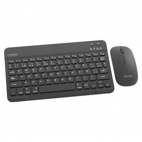 Combo Teclado & Mouse Inalambrico Slim Noga S5900 Negro