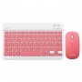 Combo Teclado & Mouse Inalambrico Slim Noga S5900 Rosa