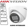Camara De Seguridad Hikvision DS-76D0T-LMFS Domo Metalica IP67 1080P Audio Integrado & Vision Nocturna Dual Light 30mts