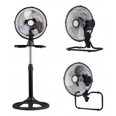 Ventilador Kanji Home 3 En 1 10 Pulgadas Adaptador Para Piso & Pared 65W