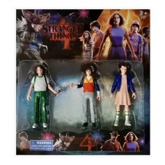 Set X3 Personajes Figura Stranger Things