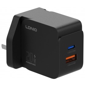 Cargador Cabezal Ldnio USB-A USB-C Tipo-C Type-C 20W