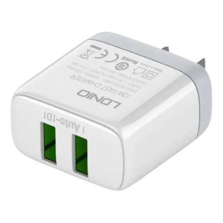 Cargador Cabezal Ldnio A2221 2 Puertos USB-A 12W