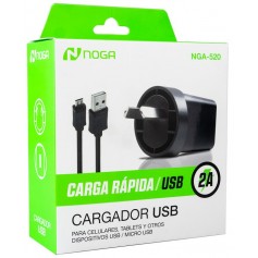 Cargador Con Cable Micro Usb V8 2a Noga Nga-520