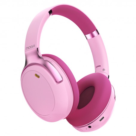 Auricular Noga Aris Bluetooth Manos Libres Ng-A900BT Headset Inalambrico Rosa