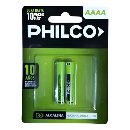 Pila Alcalina Philco AAAA E96 4A Lapiz Optico