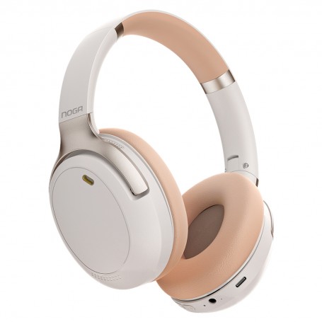 Auricular Noga Aris Bluetooth Manos Libres Ng-A900BT Headset Inalambrico Beige