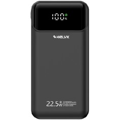 Power Bank Cargador Portatil Kelyx Mini 20000mAh Type-C USB-C Tipo C USB Lightning Fast Charge Carga Rapida 22.5W