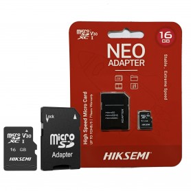 Tarjeta De Memoria Micro SD Hiksemi Neo Adapter 16GB Clase 10 MicroSDXC V10