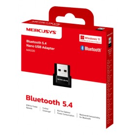 Adaptador Receptor Bluetooth 5.3 USB Nano Mercusys MA530 Para Notebook Pc
