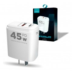 Cargador Carga Rapida XAEA Optimum MODX-B016 45W Entrada USB USB-C Type-C Tipo-C
