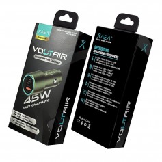 Cargador De Celulares Para Auto XAEA MODX517 Voltair 45W 12V USB USB-C Type-C Tipo-C PD QC 3.0