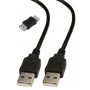Cable USB A USB Macho 2mts Con Adaptador Hembra A Hembra Noga