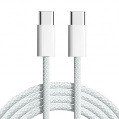 Cable De Carga & Datos Type-C Tipo-C USB-C A Type-C Cable Carga Rapida 1mt Para Apple iPhone Mallado