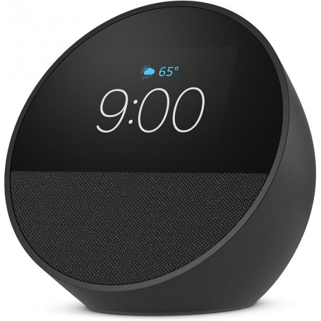 Parlante Amazon Echo Spot Asistente Virtual Domotica Pantalla 2.8 Pulgadas Tactil Carbon Charcoal