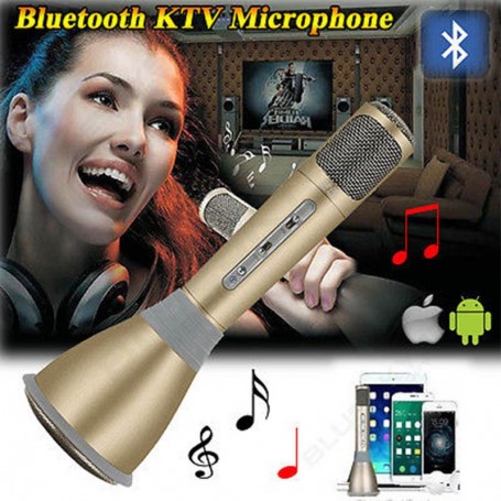 Microfono Inalambrico Karaoke Magic Bluetooth + Usb + Lector Tarjetas