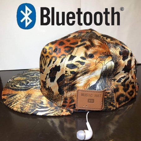 Gorra Vicera Bluetooth Manos Libres Animal Print