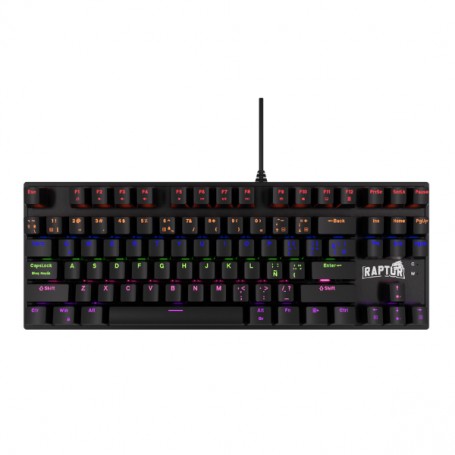 Teclado Gamer Raptor Fireclaw M87 Mecanico Retroiluminado Switch Red Outemu