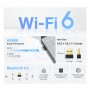 Placa De Red USB Wifi & Bluetooth 2 En 1 Para PC Notebook TP-Link AX900 Archer TX10UB Nano Doble Banda 2.4GHz 5GHz Wi-Fi 6