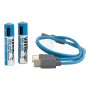 Pilas AA Recargable X2 Vinnic 400mAh Con Cable USB C 1.5v 5v