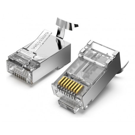 Ficha De Red Rj45 Cat 8 Metalica