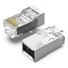 Ficha De Red Rj45 Cat 6 Metalica