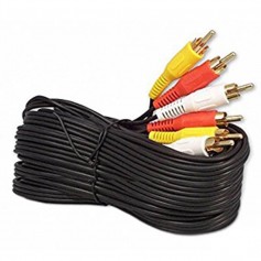 Cable Rca Audio Y Video 10Mts Rojo Blanco Amarillo