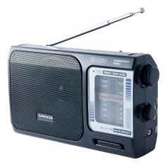 Radio Portatil Winco W-1231 Negro FM AM