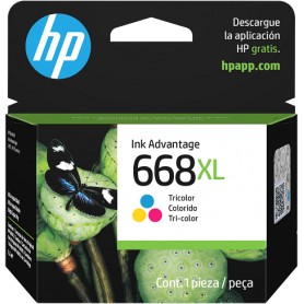 Cartucho Hp Original 668XL 5.5ml Tri-color
