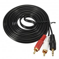 Cable De Audio Rca A Miniplug 3.5Mm 5Mts