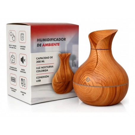 Humidificador De Ambiente Exxtra Tech Luz Led Usb 200ml