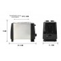 Tostadora Dos Rodajas 750 Watts Oryx Om-016s