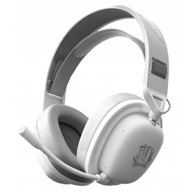 Auricular Vincha Inalambrico Gamer RGB USB 7.1 Raptor Inferno Pro X PC PS4 PS5 XBOX Blanco