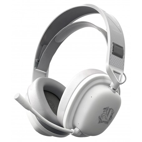 Auricular Vincha Inalambrico Gamer RGB USB 7.1 Raptor Inferno Pro X PC PS4 PS5 XBOX Blanco