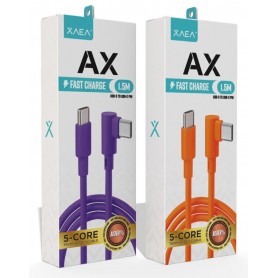 Cable De Carga & Datos USB A USB-C Type-C Tipo-C 90° XAEA MODX-002C